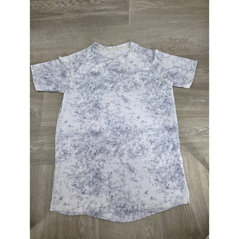Youngla Tie-Dye Shirt White Gray Men's Size‎ Medium